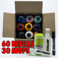 Spring Fever Mop Ink 8oz Refills Mega Pack with Empty Mops