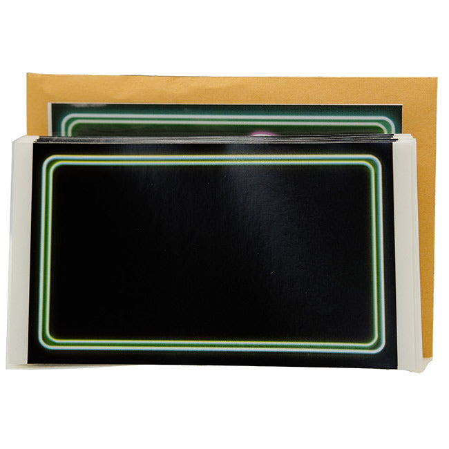 Neon Lights Border - Eggshell Sticker Pack