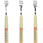 Pigma Graphic 3.0mm Chisel Tip