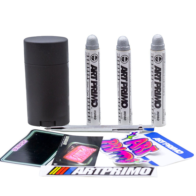 Ultrawide Solid Paint Marker Kit with Hobo Markers, Glass Scribe and Slaps