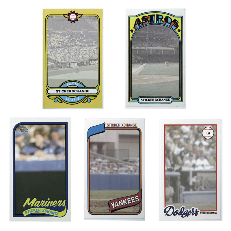 Retro Ballpark Mix - Eggshell Sticker Pack