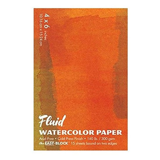 Fluid Watercolor Paper: Cold Press Easy Block
