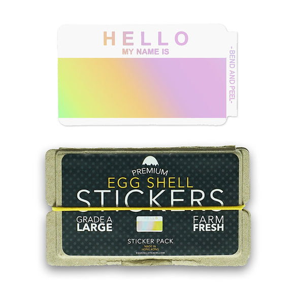 Egg Shell Sticker Pack Hello Hologram