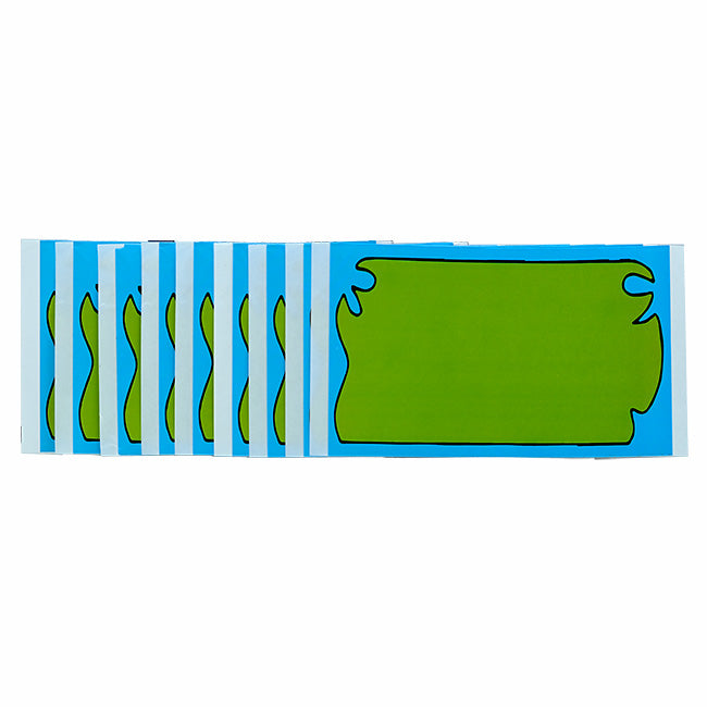 Eggshell Stickers 50pcs Blue and Green Blanks